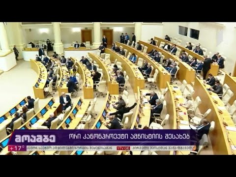 ორი კანონპროექტი ამნისტიის შესახებ